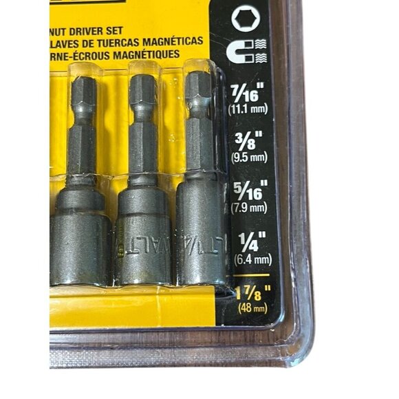 Dewalt Magnetic Nut Driver Set 4 Pack Metal DW2229 Power Tool Home Garage - Picture 4 of 6
